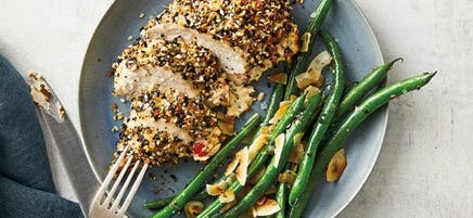 Everything chicken stuffed with scallion cream cheese