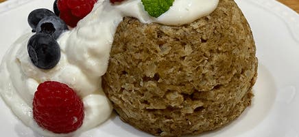 Anna's spiced apple and caramel mug muffin