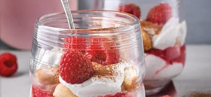 Tiramisu skyr-framboises
