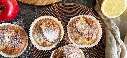 Äppelmuffins med mandel