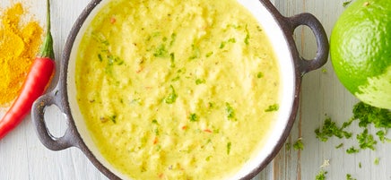 Scharfe Curry-Kokos-Marinade