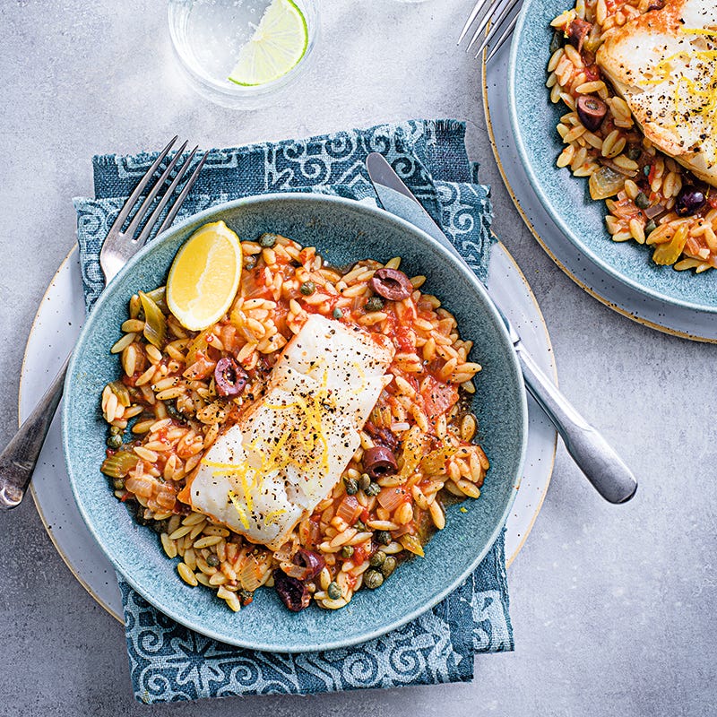 ViktVäktarna - Bräserad torsk med tomatrisoni