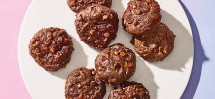 Double chocolate chip cookies