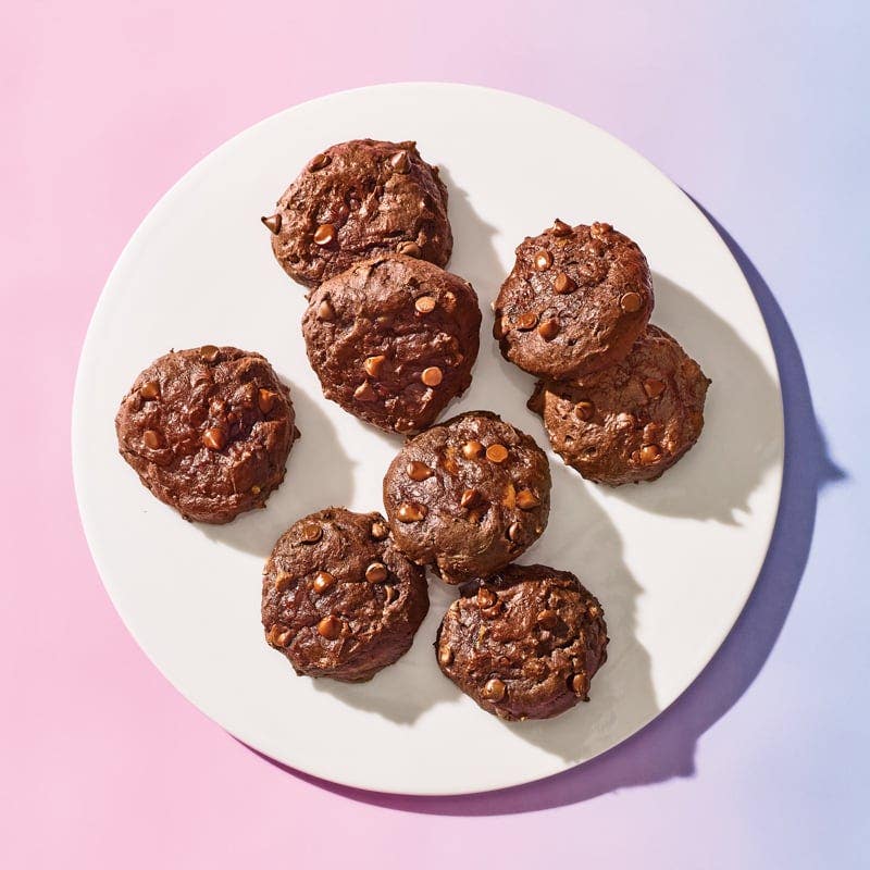 Double chocolate chip cookies