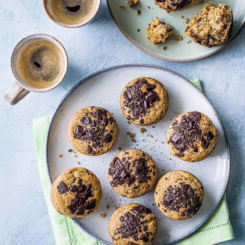 Vegan choc chip cupcakes