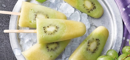Grape & Kiwi Ice Pops