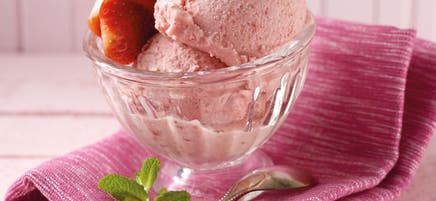 Erdbeer-Vanille-Glace