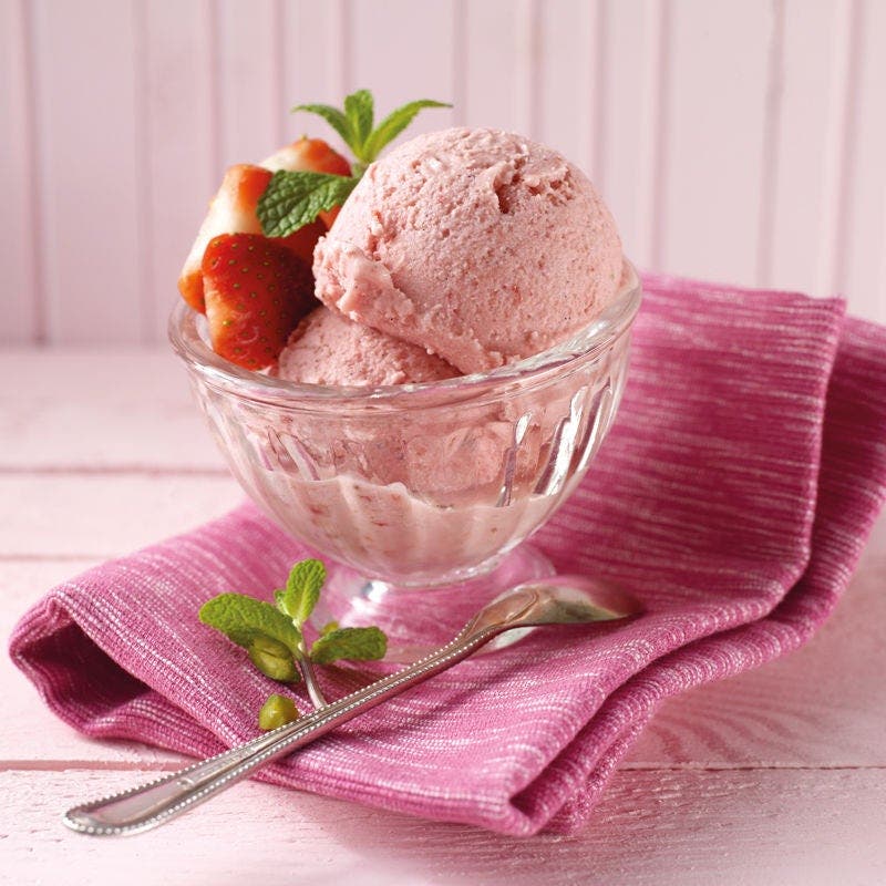 Erdbeer-Vanille-Glace
