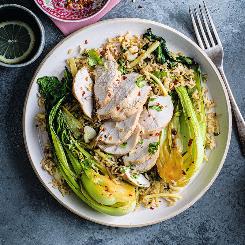 ViktVäktarna - Fried rice med sojapocherad kyckling