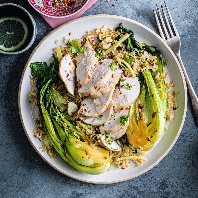 ViktVäktarna - Fried rice med sojapocherad kyckling