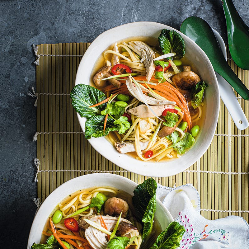 ViktVäktarna - Nudelsoppa med sojapocherad kyckling