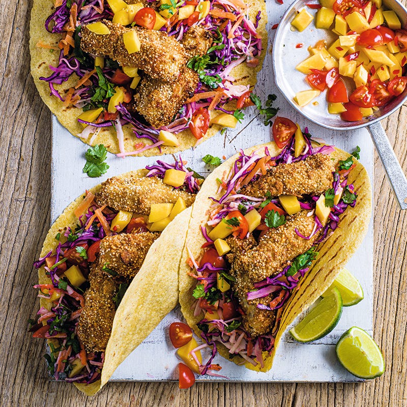 ViktVäktarna - Tacos med quinoapanerad torsk