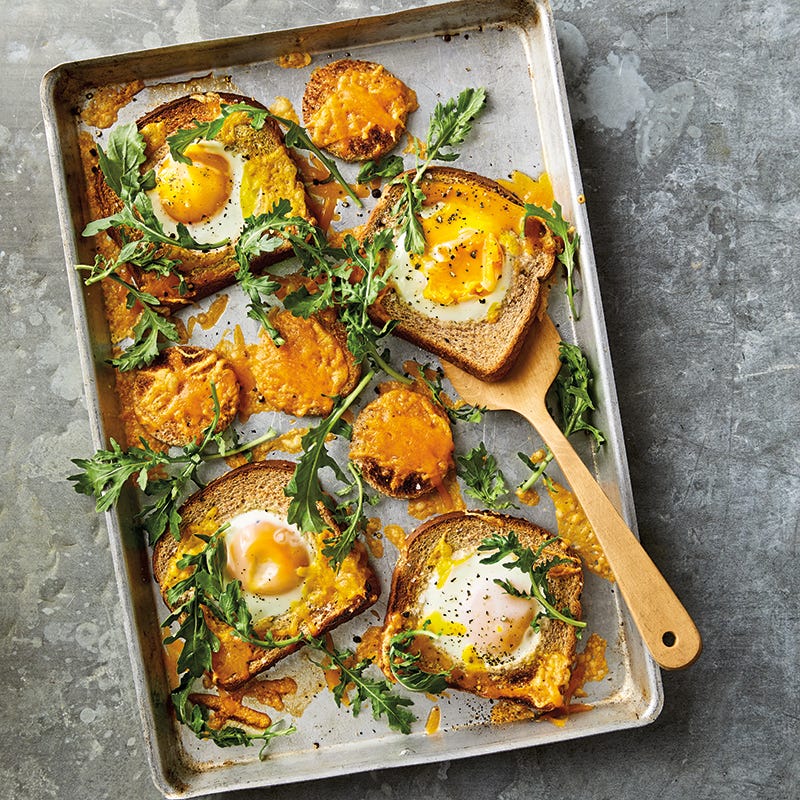 Sheet-Pan Cheesy Egg-in-a-Hole