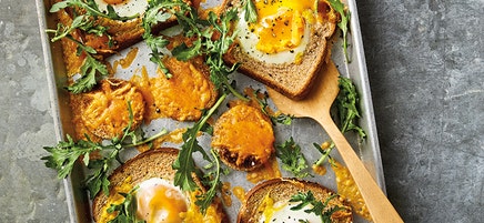 Sheet-Pan Cheesy Egg-in-a-Hole