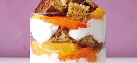 Parfaits de bagatelle au yogourt