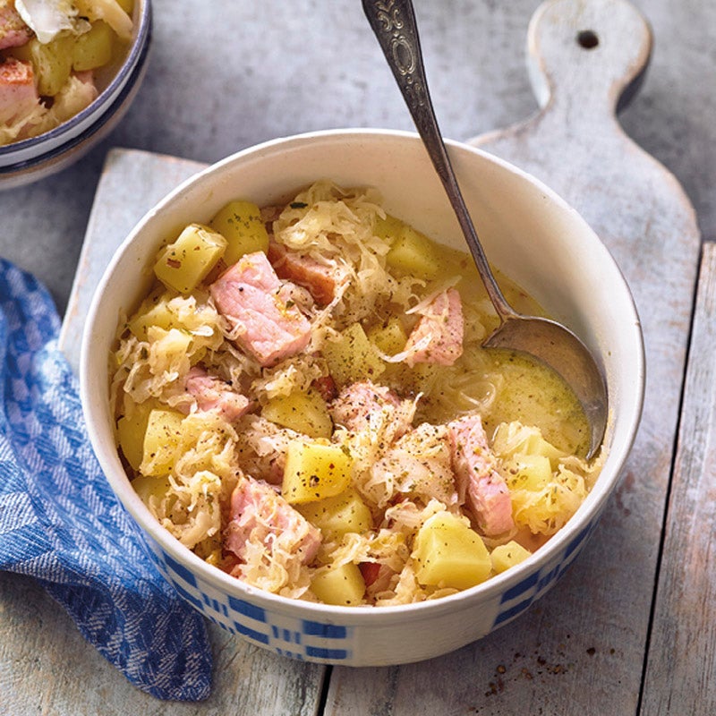 Sauerkraut-Kasseler-Eintopf Rezept | WW Deutschland Sauerkraut-Kasseler-Eintopf Rezept | WW Deutschland