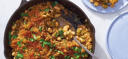 Pesto Chicken & White Bean Bake