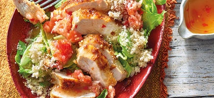 Chickenburger-Salat