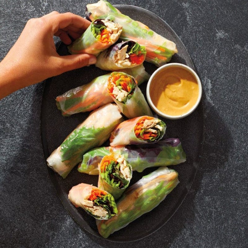 Photo of Chicken & Spring Veggie Summer Rolls by WW