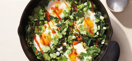 Shakshuka aux épinards