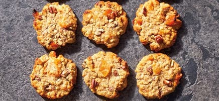 Toasted Pecan & Apricot Breakfast Cookies