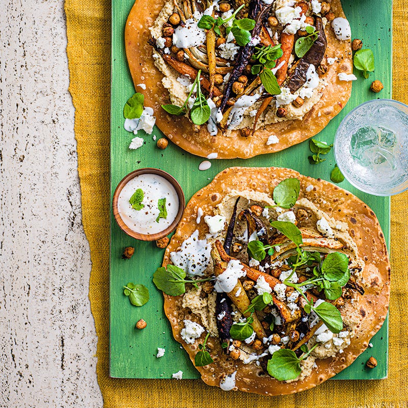 ViktVäktarna - Tortillas med harissarostade grönsaker