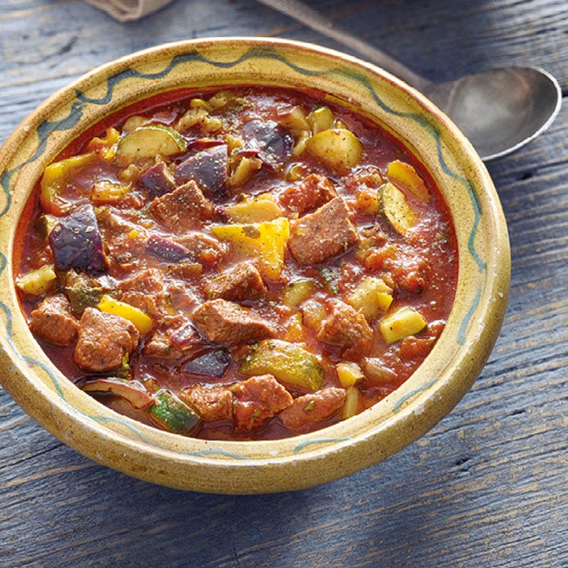 Ratatouille mit Lamm