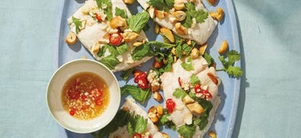 Thai-Inspired Garlic-Lime Red Snapper with Herbs