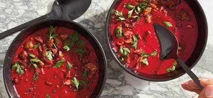 Ruby Root Vegetable Soup