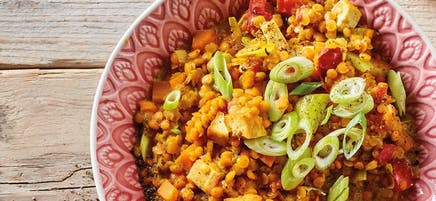 Dahl de lentilles à la noix de coco