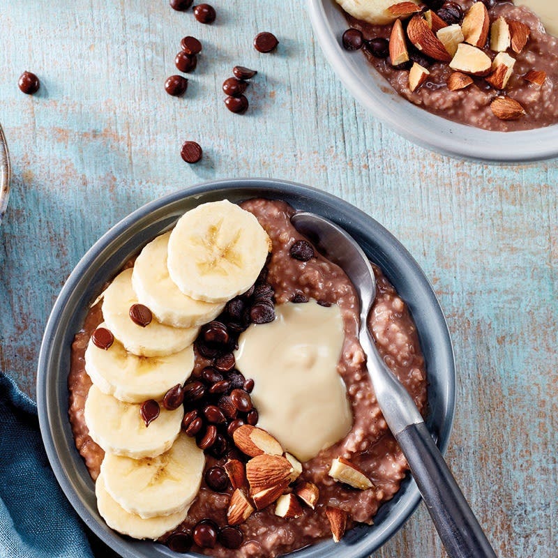 Warmes Schoko-Mandel-Porridge