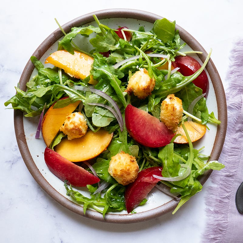 Photo of Summer salad with air-fried goat cheese balls by WW