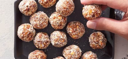 Coffee-Cardamom Date Balls