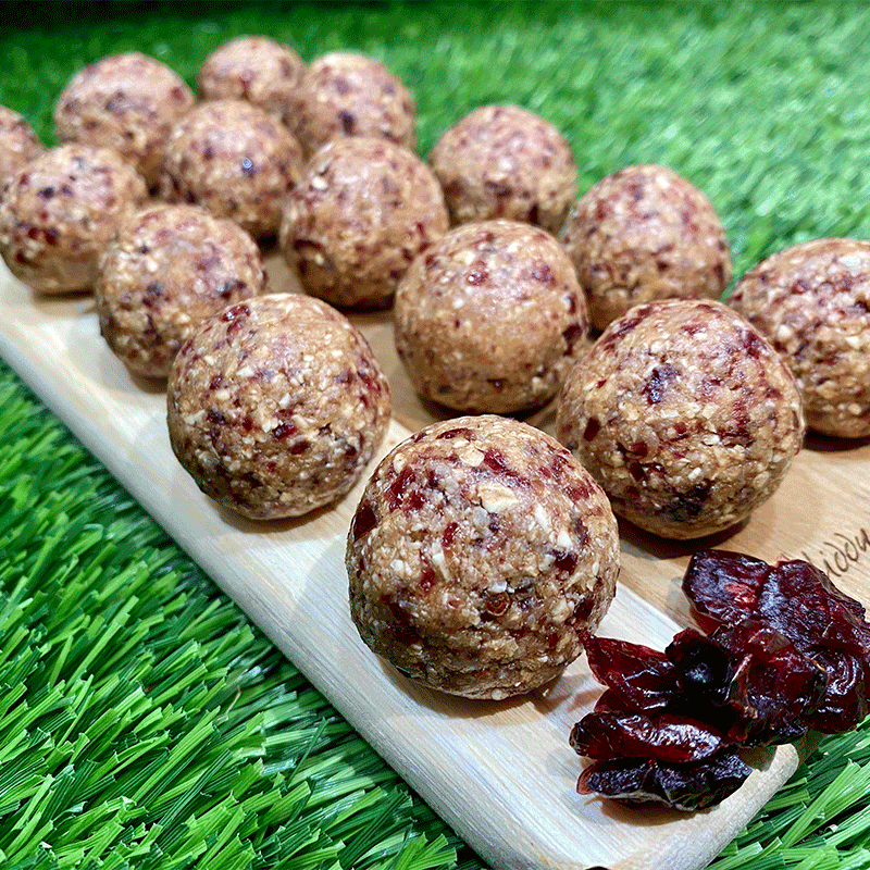 Anna's cranberry coconut bliss balls