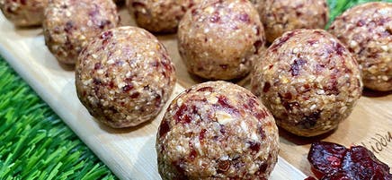 Anna's cranberry coconut bliss balls