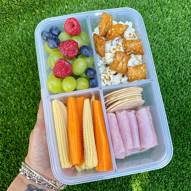 Anna's pretzel and crackers snack box