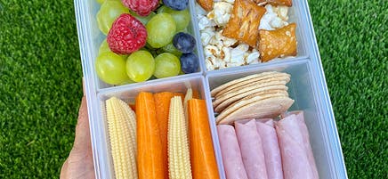 Anna's pretzel and crackers snack box