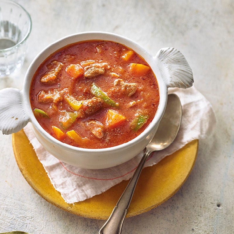 Gulaschsuppe mit Karottem