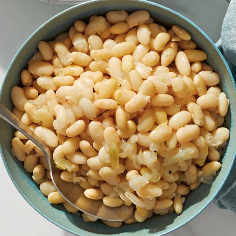 Photo de Haricots blancs étuvés avec romarin et oignon par WW