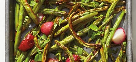 Roasted Green Beans & Radishes