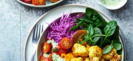Roasted veggie nourish bowl