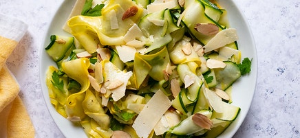 Summer squash carpaccio salad