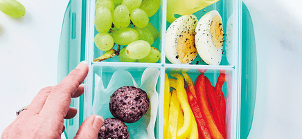 Anna's blueberry coconut bliss balls snack box