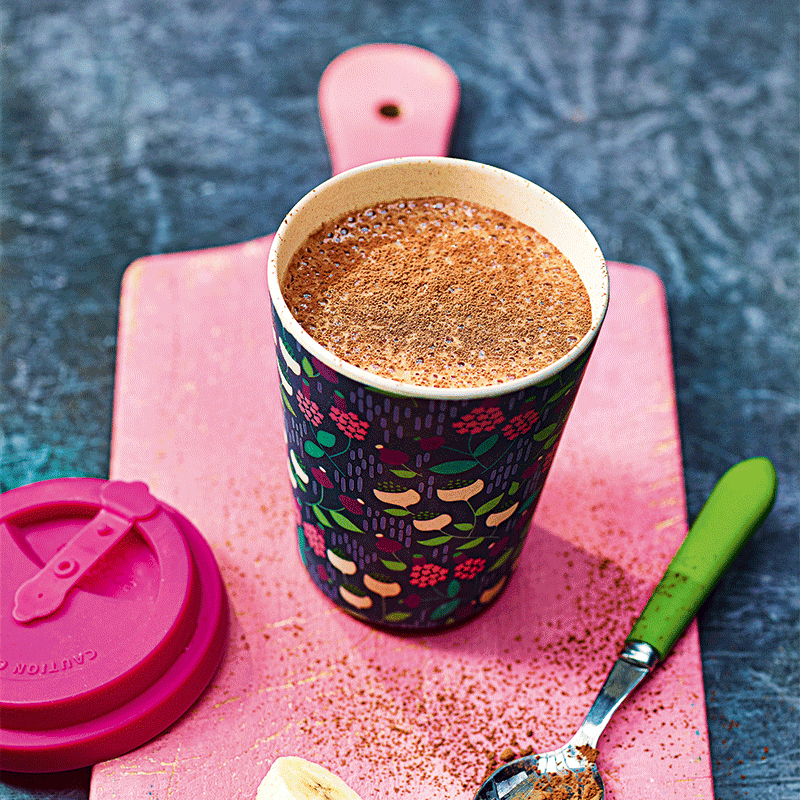 Banana mocha frappé