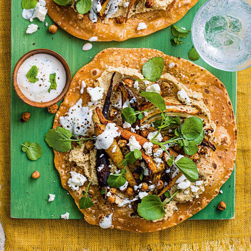 Harissa vegetable gyros