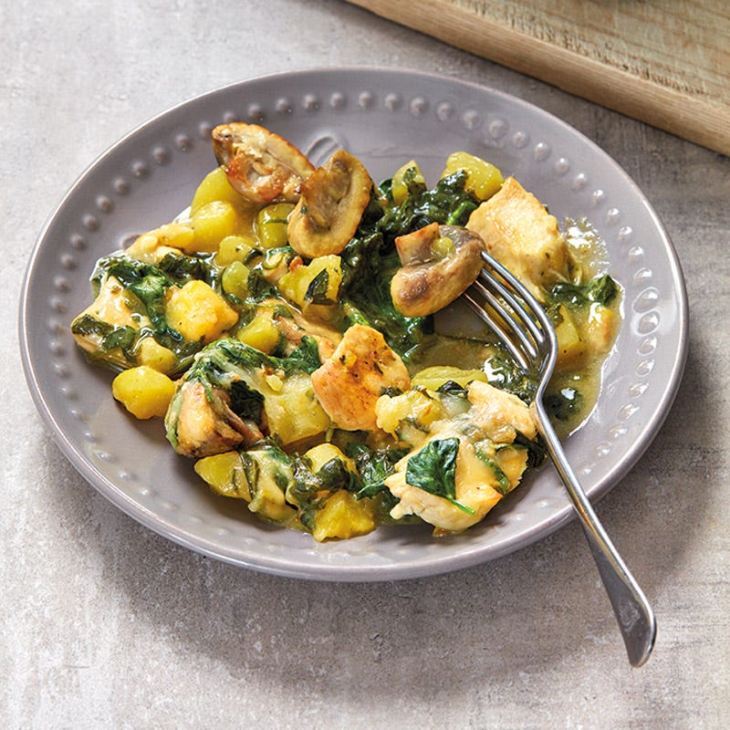 Spinat-Hähnchen-Auflauf