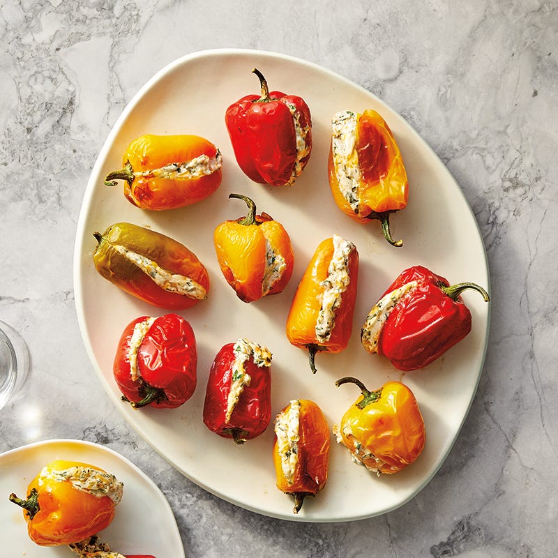 Air-Fried Stuffed Mini Sweet Peppers
