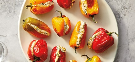 Air-Fried Stuffed Mini Sweet Peppers