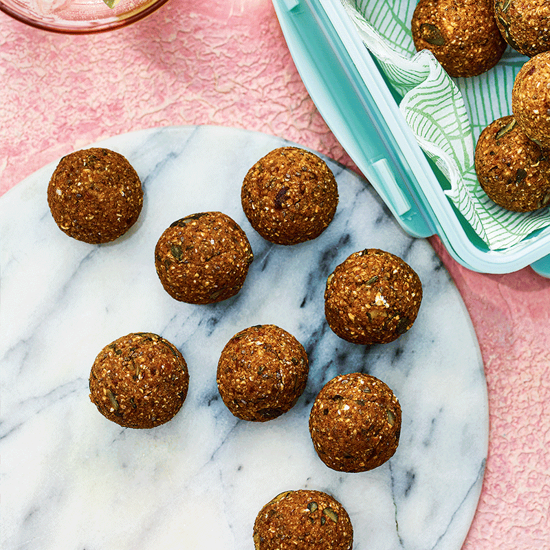 Pumpkin and chia seed bites