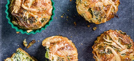 Cheese and broccoli muffins